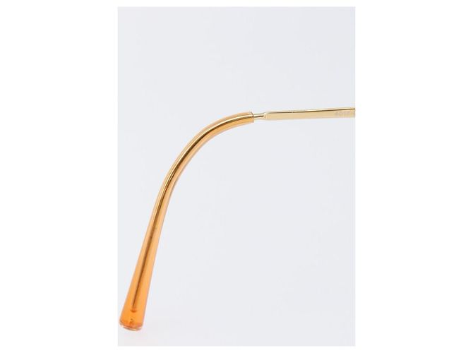 Gafas de sol CHANEL Metal Orange Gold CC Auth yk20917M Dorado Naranja - vista 17
