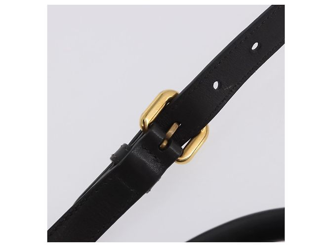 Bolsa de mão PRADA em couro 2way Marrom Dourado Auth 203484M - vista 20