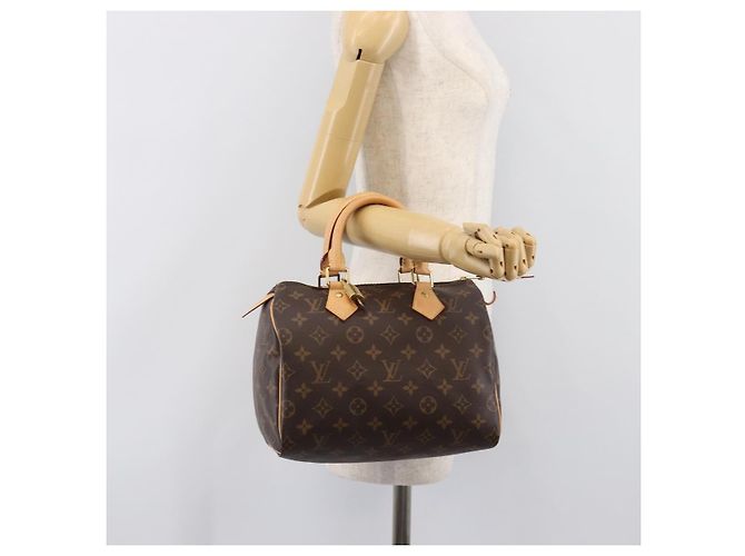 LOUIS VUITTON Monogram Speedy 25 Hand Bag M41528 LV Auth 204411SAV Monogramma - vista 24