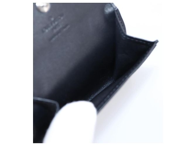 LOUIS VUITTON Monogram Satin Porte MonnaieSatin Card Case M92137 LV Auth 201535M Black - view 18