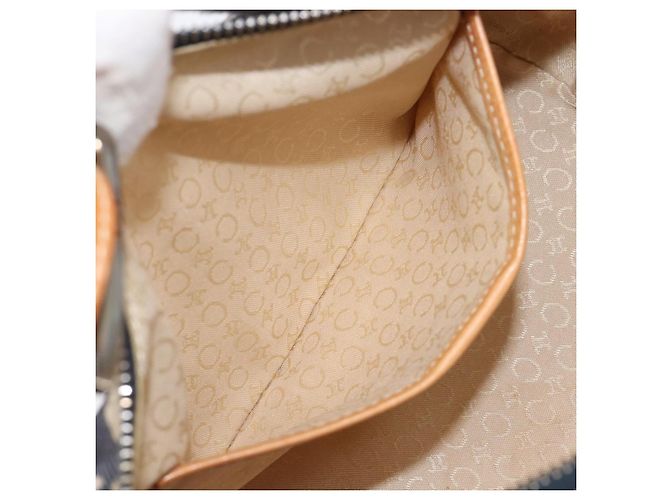Céline Bolso de hombro CELINE Paris Macadam Canvas Denim Navy Silver Auth 203675A Plata Azul marino - vista 22