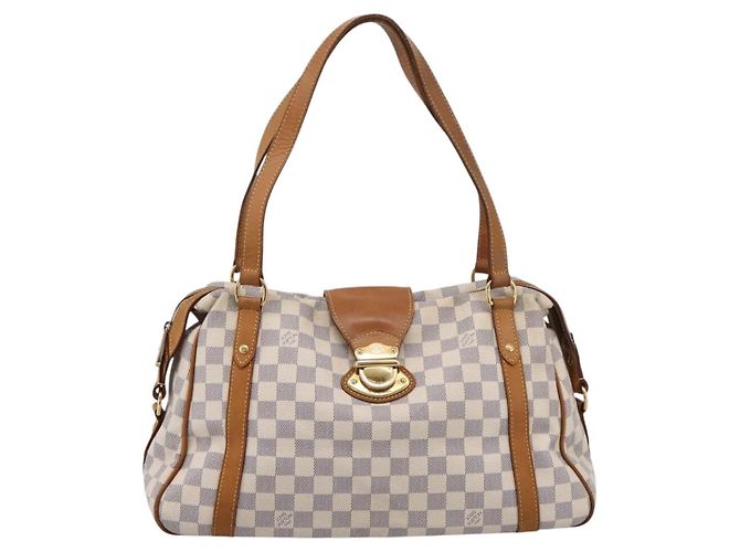 Borsa Tote LOUIS VUITTON Damier Azur Stresa PM M51188 LV Auth ka6251A - vista 13