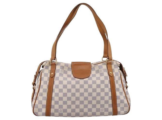 Borsa Tote LOUIS VUITTON Damier Azur Stresa PM M51188 LV Auth ka6251A - vista 2