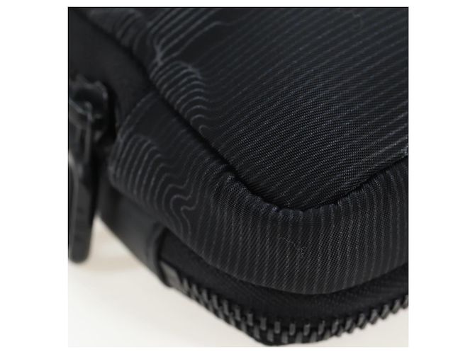 LOUIS VUITTON 3D monogram Double Phone Pouch Black M80141 LV Auth 203158M Negro - vista 16