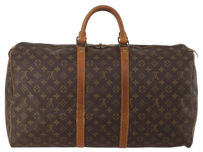 LOUIS VUITTON Monogram Keepall 55 Boston Bag M41424 LV Auth 201933 Monogramma - vista 2