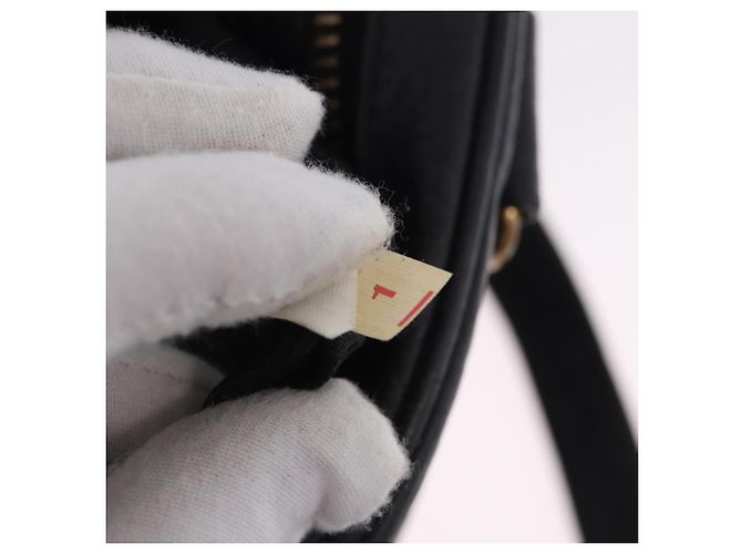 Borsa a tracolla PRADA in pelle e nylon Nero Oro Auth am12600V D'oro - vista 10