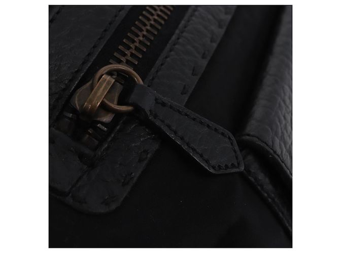 Borsa a tracolla PRADA in pelle e nylon Nero Oro Auth am12600V D'oro - vista 34