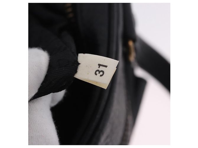 Borsa a tracolla PRADA in pelle e nylon Nero Oro Auth am12600V D'oro - vista 9