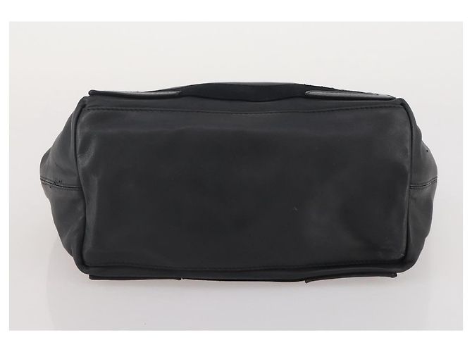 Borsa a mano BALENCIAGA Navy Cabas in pelle nera e argento 339933 Auth 204847 Nero - vista 5