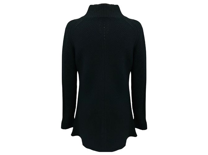 Autre Marque Rani Arabella schwarzer Kaschmirpullover mit Reißverschluss - Ansicht 3