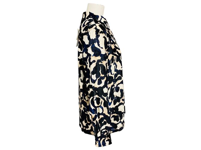 Autre Marque forte_forte Ink Multi Le Stampe Velvet Shirt Blouse Multiple colors - view 2