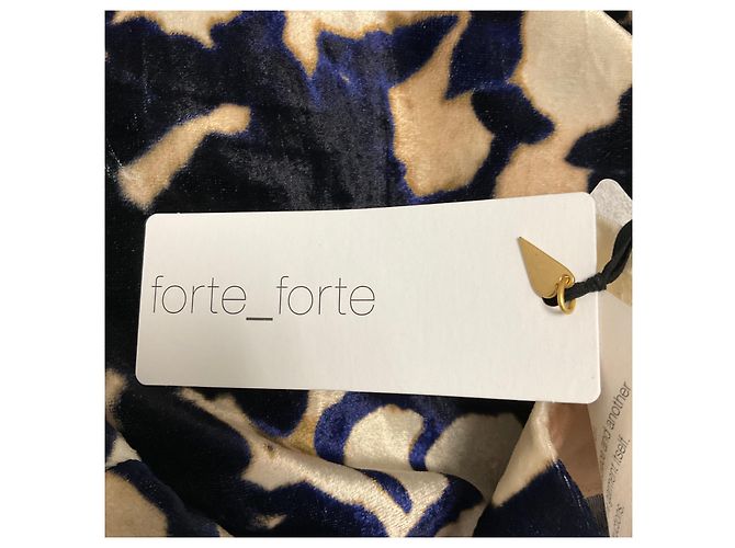 Autre Marque forte_forte Ink Multi Le Stampe Velvet Shirt Blouse Multiple colors - view 5