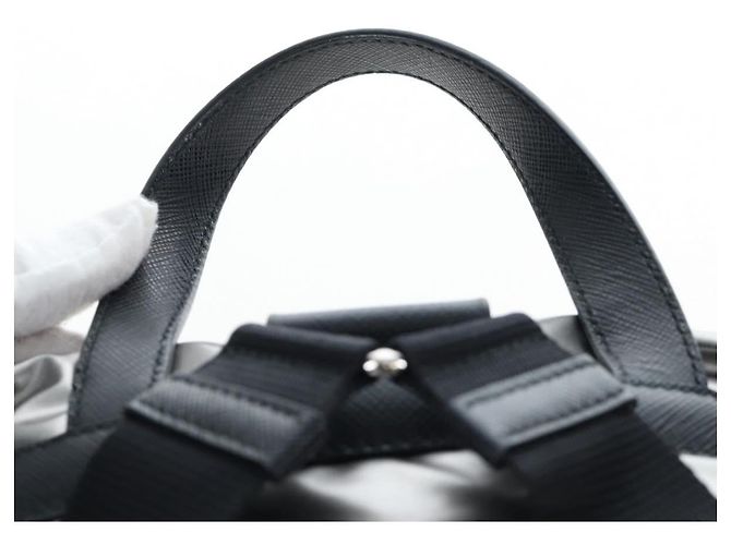 Mochila PRADA Canvas Silver Auth 195333M Plata - vista 14