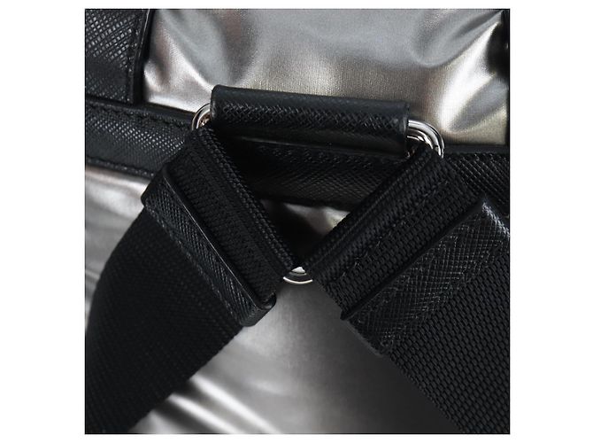 Mochila PRADA Canvas Silver Auth 195333M Plata - vista 20