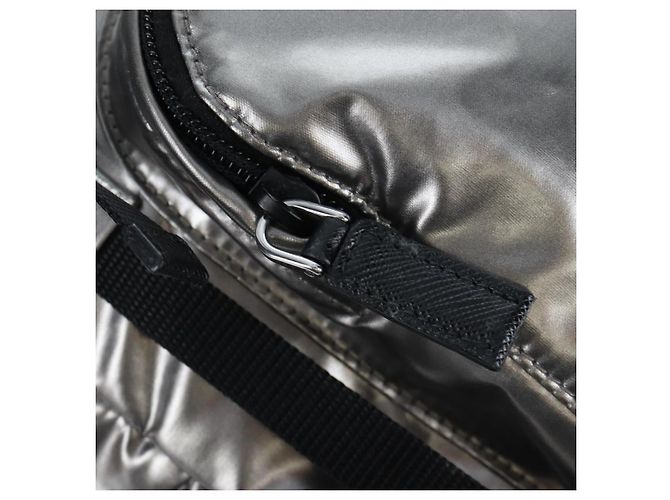 Mochila PRADA Canvas Silver Auth 195333M Plata - vista 21