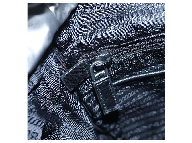 Mochila PRADA Canvas Silver Auth 195333M Plata - vista 32