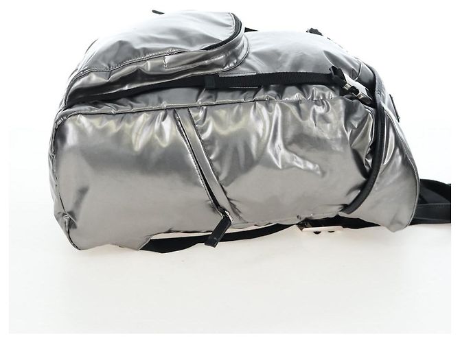 Mochila PRADA Canvas Silver Auth 195333M Plata - vista 4