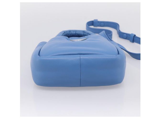 PRADA Handtasche aus Leder 2way Blau Silber Authentisch 204742SAM - Ansicht 5