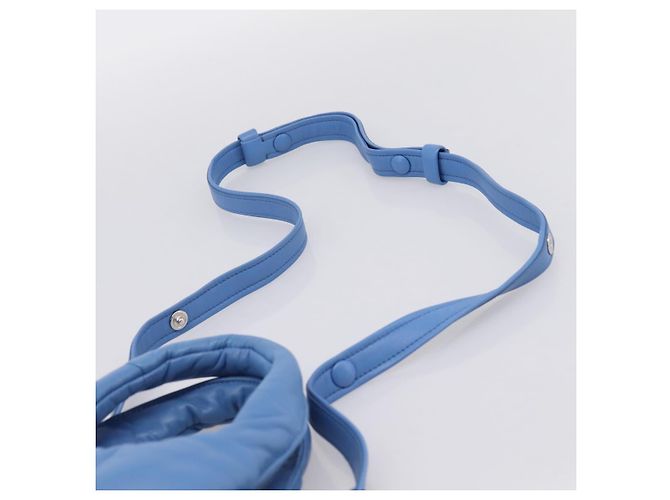 PRADA Handtasche aus Leder 2way Blau Silber Authentisch 204742SAM - Ansicht 9