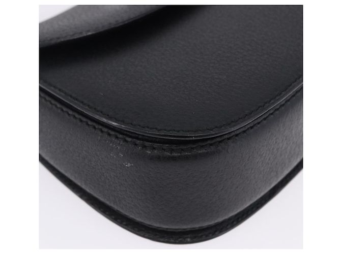 Borsa a mano GUCCI Bamboo Pelle Nero Oro 000 2046 0188 Auth 204145V D'oro - vista 19