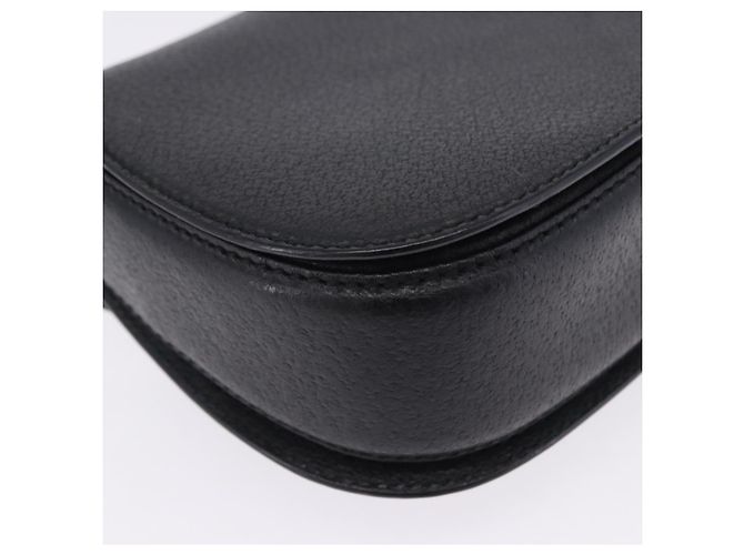 Borsa a mano GUCCI Bamboo Pelle Nero Oro 000 2046 0188 Auth 204145V D'oro - vista 21