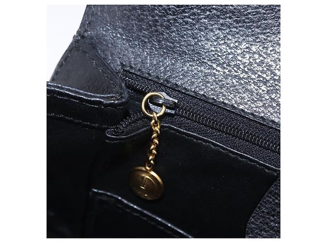 Borsa a mano GUCCI Bamboo Pelle Nero Oro 000 2046 0188 Auth 204145V D'oro - vista 28