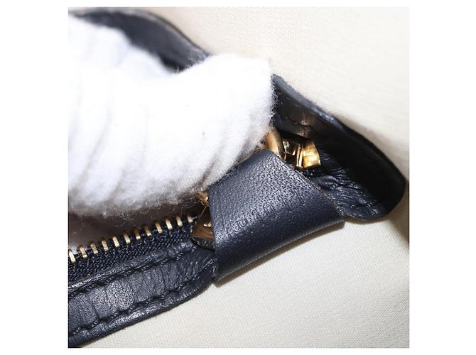 LOUIS VUITTON Monogram Mini Alma Haut Hand Bag Blue M92202 LV Auth 205142 - vista 12