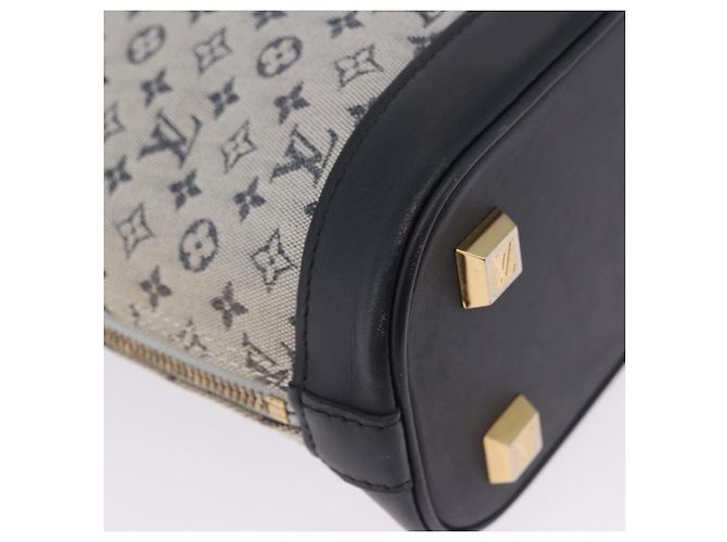 LOUIS VUITTON Monogram Mini Alma Haut Hand Bag Blue M92202 LV Auth 205142 - vista 15