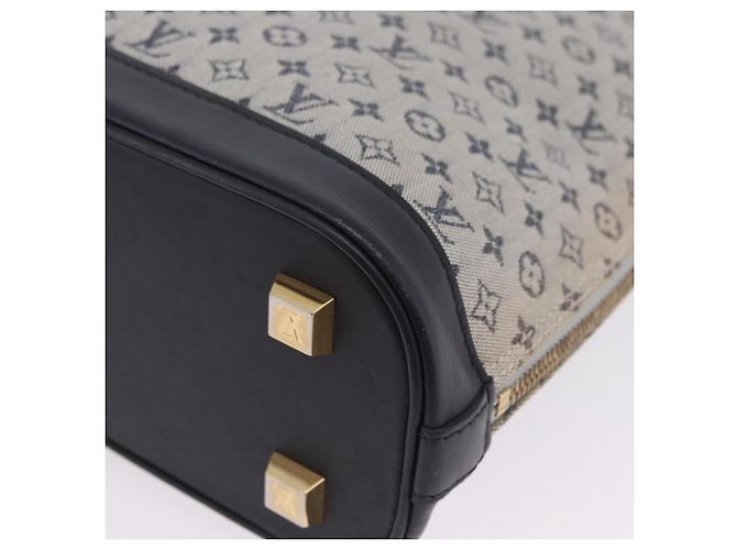 LOUIS VUITTON Monogram Mini Alma Haut Hand Bag Blue M92202 LV Auth 205142 - vista 18