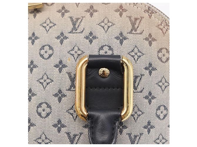 LOUIS VUITTON Monogram Mini Alma Haut Hand Bag Blue M92202 LV Auth 205142 - vista 20