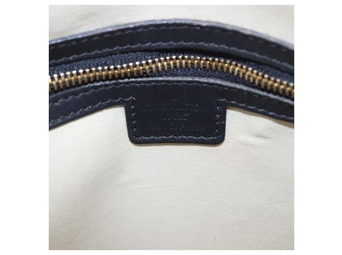 LOUIS VUITTON Monogram Mini Alma Haut Hand Bag Blue M92202 LV Auth 205142 - vista 21