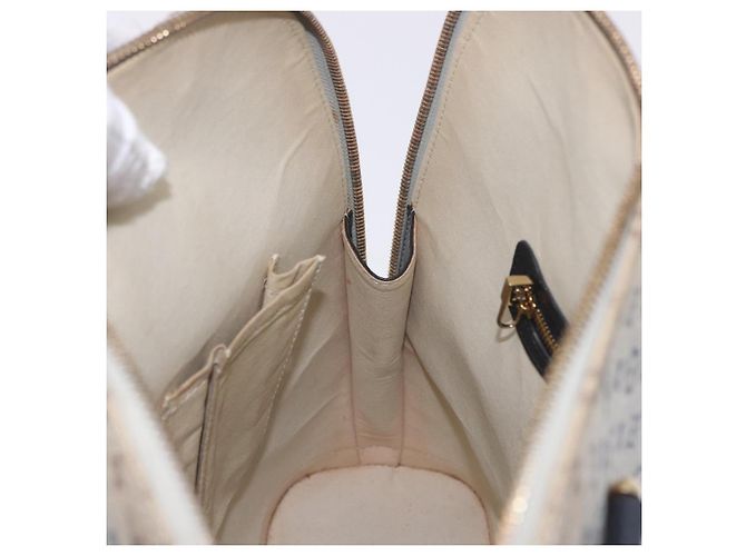 LOUIS VUITTON Monogram Mini Alma Haut Hand Bag Blue M92202 LV Auth 205142 - vista 23