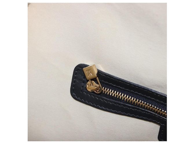 LOUIS VUITTON Monogram Mini Alma Haut Hand Bag Blue M92202 LV Auth 205142 - vista 24