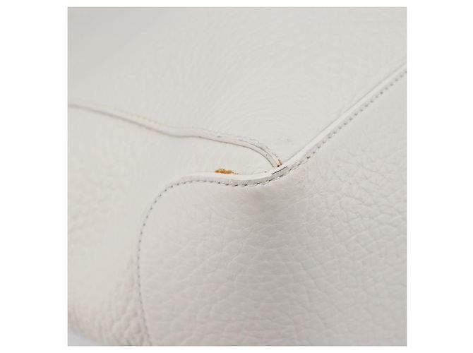 Autre Marque Borsa Tote TOD'S in pelle bianca argento Auth 204604A Bianco - vista 15