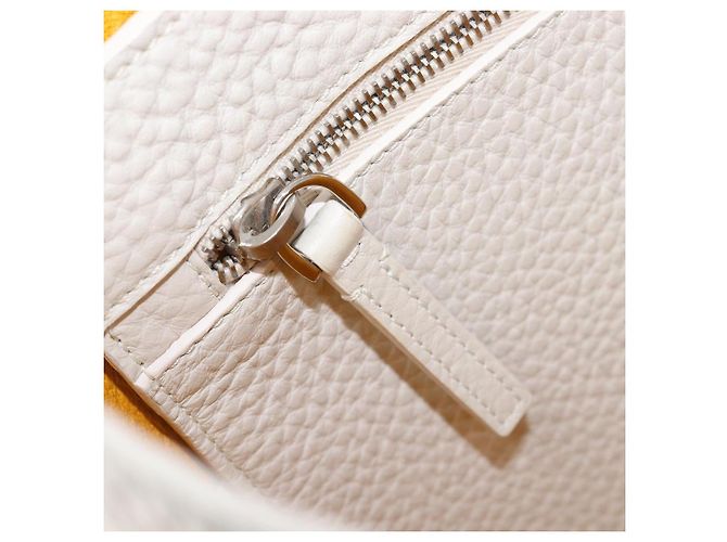 Autre Marque Borsa Tote TOD'S in pelle bianca argento Auth 204604A Bianco - vista 20