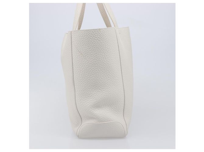 Autre Marque Borsa Tote TOD'S in pelle bianca argento Auth 204604A Bianco - vista 4