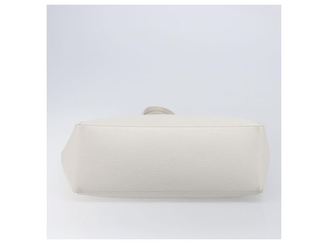 Autre Marque Borsa Tote TOD'S in pelle bianca argento Auth 204604A Bianco - vista 6