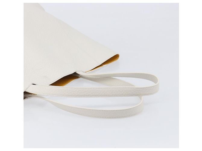 Autre Marque Borsa Tote TOD'S in pelle bianca argento Auth 204604A Bianco - vista 8