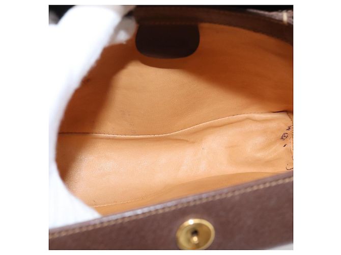 Borsa a mano GUCCI Bamboo Pelle Marrone Oro 000 33 0175 Auth 204425 D'oro - vista 10