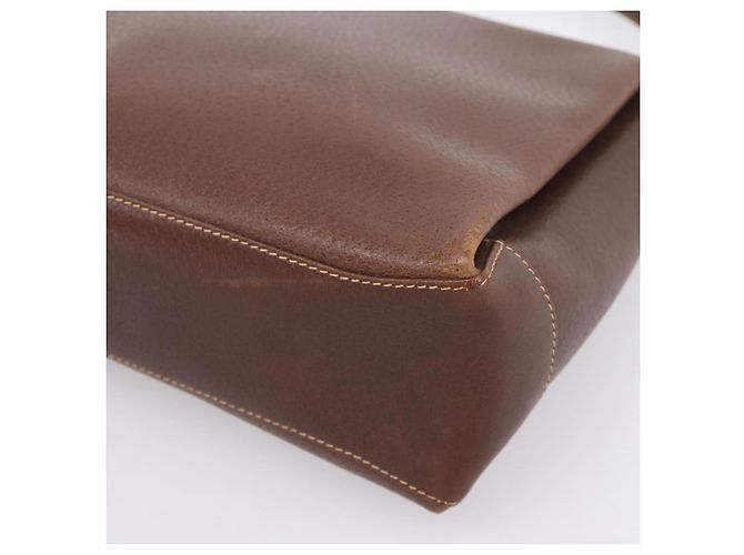 Borsa a mano GUCCI Bamboo Pelle Marrone Oro 000 33 0175 Auth 204425 D'oro - vista 14
