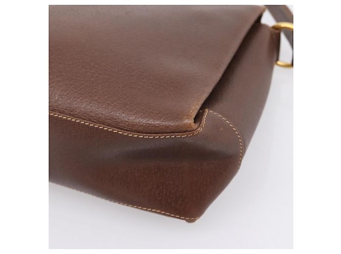 Borsa a mano GUCCI Bamboo Pelle Marrone Oro 000 33 0175 Auth 204425 D'oro - vista 15