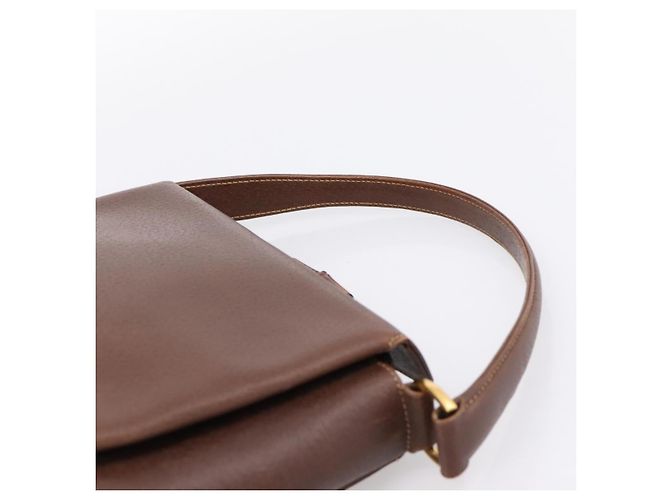 Borsa a mano GUCCI Bamboo Pelle Marrone Oro 000 33 0175 Auth 204425 D'oro - vista 8