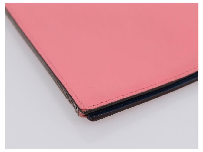 Hermès HERMES EAZIP Day Planner Cover Leather Pink Silver Auth 204774M Silvery - view 16