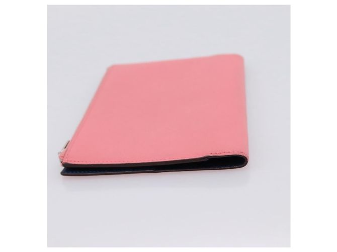 Hermès HERMES EAZIP Day Planner Cover Leather Pink Silver Auth 204774M Silvery - view 5