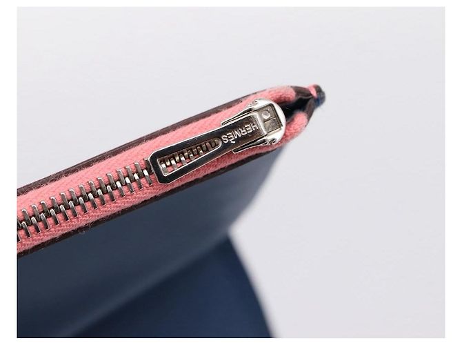 Hermès HERMES EAZIP Day Planner Cover Leather Pink Silver Auth 204774M Silvery - view 9