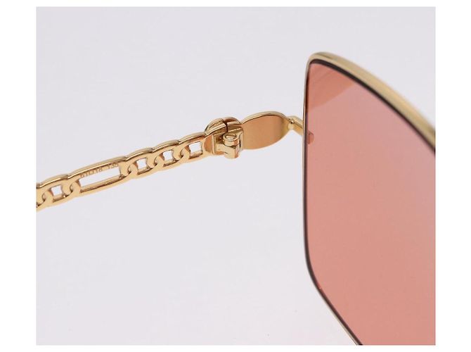 Gafas de sol GUCCI metal Gold Tone Auth 204164M - vista 10