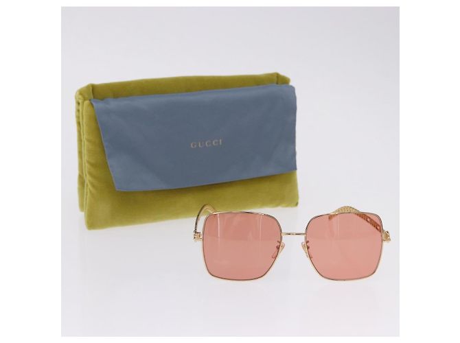 Gafas de sol GUCCI metal Gold Tone Auth 204164M - vista 12