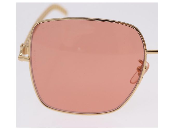 Gafas de sol GUCCI metal Gold Tone Auth 204164M - vista 3