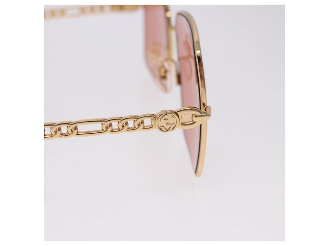 Gafas de sol GUCCI metal Gold Tone Auth 204164M - vista 6