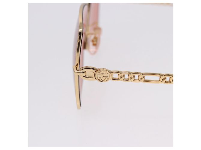 Gafas de sol GUCCI metal Gold Tone Auth 204164M - vista 8